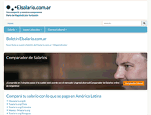 Tablet Screenshot of elsalario.com.ar